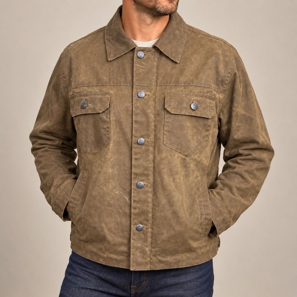 Cremieux Men’s (M) Martexin Waxed Canvas Barn Trucker Chore Ranch Western Jacket